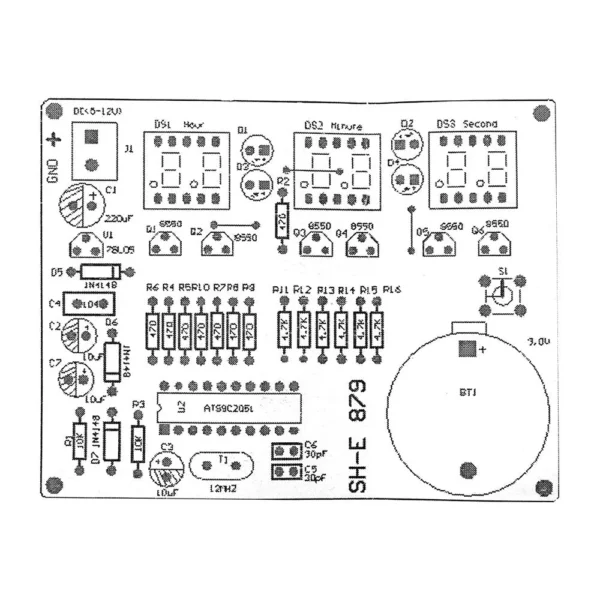 EB-011 - Bausatz elektronische Uhr - Image 2